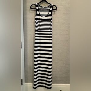 Black and White Maxi Pencil Dress for Resort Wear
